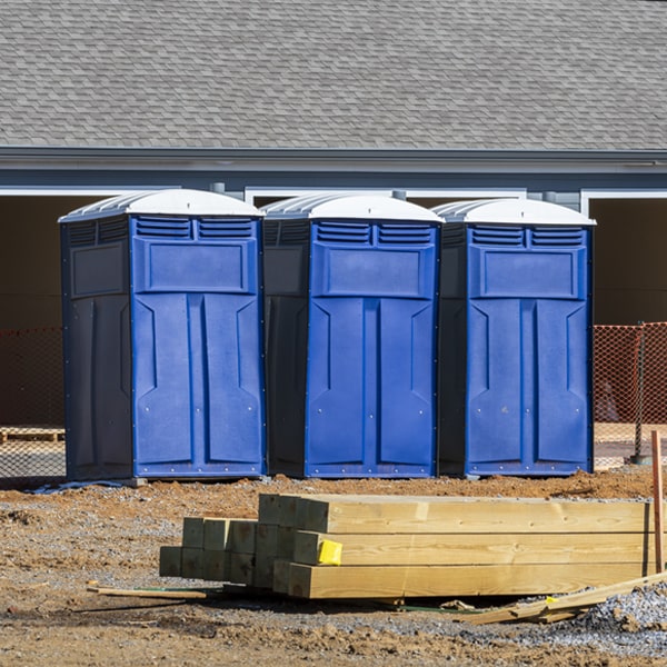 how often are the portable restrooms cleaned and serviced during a rental period in Prattsville NY